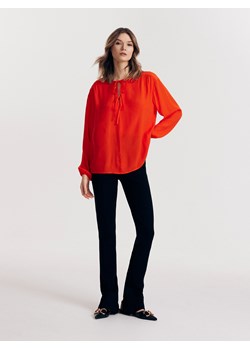 Reserved - Bluzka z wiskozy - pomarańczowy ze sklepu Reserved w kategorii Bluzki damskie - zdjęcie 156700420