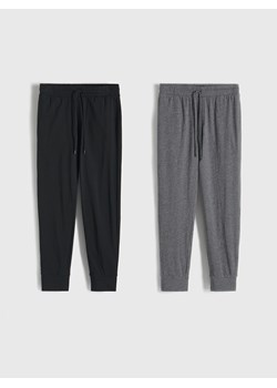 Reserved - Spodnie piżamowe 2 pack - czarny ze sklepu Reserved w kategorii Piżamy męskie - zdjęcie 156700631
