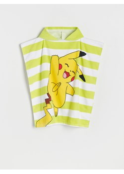 Reserved - Ręcznik z kapturem Pokémon - zielony ze sklepu Reserved w kategorii Ręczniki dla dzieci - zdjęcie 156702300