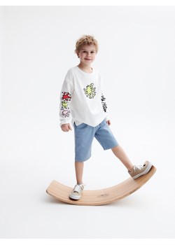 Reserved - Bawełniane szorty z kieszeniami - niebieski ze sklepu Reserved w kategorii Spodenki chłopięce - zdjęcie 156703850