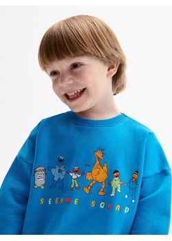 Reserved - Bluza oversize Ulica Sezamkowa - niebieski ze sklepu Reserved w kategorii Bluzy i swetry - zdjęcie 156706823