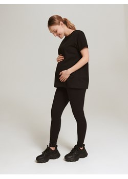 Reserved - T-shirt z bawełny organicznej - czarny ze sklepu Reserved w kategorii Bluzki ciążowe - zdjęcie 156710010