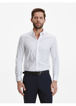Reserved - Wzorzysta koszula slim fit - Biały ze sklepu Reserved w kategorii Koszule męskie - zdjęcie 156715354