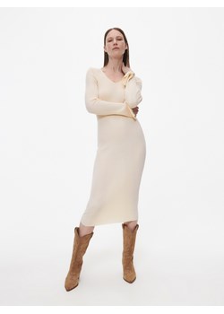Reserved - Sukienka z Tencelem™ Lyocellem - Beżowy ze sklepu Reserved w kategorii Sukienki - zdjęcie 156719034