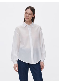 Reserved - Koszula z bawełny organicznej - złamana biel ze sklepu Reserved w kategorii Koszule damskie - zdjęcie 156719071