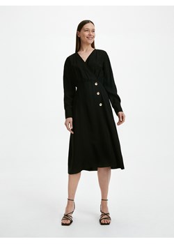 Reserved - Sukienka z Tencelem™Lyocellem - Czarny ze sklepu Reserved w kategorii Sukienki - zdjęcie 156723712