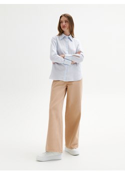 Reserved - Spodnie z bawełny - musztardowy ze sklepu Reserved w kategorii Spodnie damskie - zdjęcie 156728033