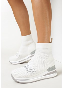 Białe Sneakersy Coraly ze sklepu born2be.pl w kategorii Buty sportowe damskie - zdjęcie 156746932