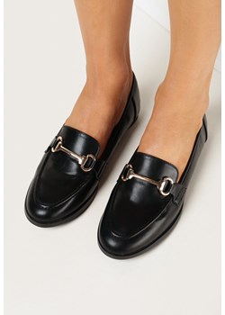 Czarne Mokasyny Cortez ze sklepu born2be.pl w kategorii Mokasyny damskie - zdjęcie 156801801