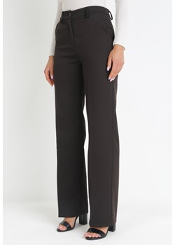 Czarne Spodnie Cygaretki w Kant z Wysokim Stanem Jexa ze sklepu Born2be Odzież w kategorii Spodnie damskie - zdjęcie 156821614