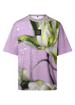 BOSS Green T-shirt męski Mężczyźni Bawełna lila wzorzysty ze sklepu vangraaf w kategorii T-shirty męskie - zdjęcie 156835150