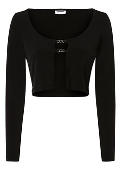 Noisy May Damska koszulka z długim rękawem Kobiety czarny jednolity ze sklepu vangraaf w kategorii Bluzki damskie - zdjęcie 156835182