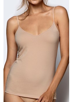 Koszulka damska na wąskich ramiączkach BLV-197, Kolor beżowy, Rozmiar XL, ATLANTIC ze sklepu Primodo w kategorii Podkoszulki i halki - zdjęcie 156841994