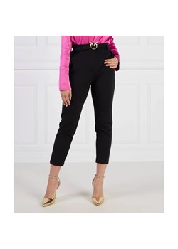 Pinko Spodnie z paskiem POTENZA | Cropped Fit ze sklepu Gomez Fashion Store w kategorii Spodnie damskie - zdjęcie 156845872