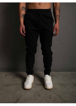 Czarne spodnie materiałowe joggery bojówki męskie Denley 384 ze sklepu Denley w kategorii Spodnie męskie - zdjęcie 156846420