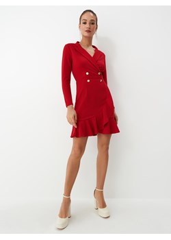 Mohito - Kopertowa sukienka mini - Czerwony ze sklepu Mohito w kategorii Sukienki - zdjęcie 156847771