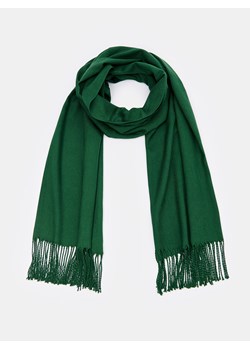 Mohito - Zielony szalik z frędzlami - Khaki ze sklepu Mohito w kategorii Szaliki i chusty damskie - zdjęcie 156848250