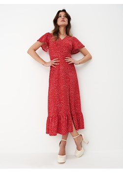 Mohito - Sukienka midi w kropki - Czerwony ze sklepu Mohito w kategorii Sukienki - zdjęcie 156851763