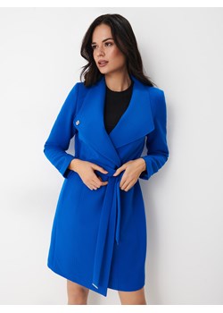 Mohito - Kobaltowy płaszcz z wiązaniem - Niebieski ze sklepu Mohito w kategorii Płaszcze damskie - zdjęcie 156853790