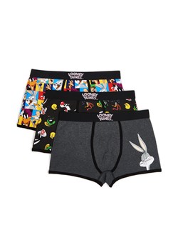 Cropp - 3 pack bokserek Looney Tunes - czarny ze sklepu Cropp w kategorii Majtki męskie - zdjęcie 156855703