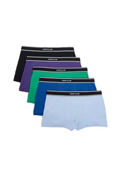 Cropp - 5 pack gładkich bokserek - niebieski ze sklepu Cropp w kategorii Majtki męskie - zdjęcie 156855704