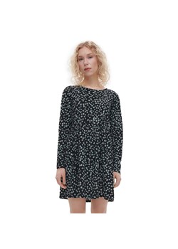 Cropp - Sukienka w kwiatowy wzór - czarny ze sklepu Cropp w kategorii Sukienki - zdjęcie 156855753