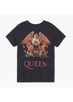 Cropp - T-shirt oversize Queen - szary ze sklepu Cropp w kategorii Bluzki damskie - zdjęcie 156855890