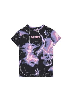 Cropp - T-shirt oversize z motywem błyskawic - czarny ze sklepu Cropp w kategorii Bluzki damskie - zdjęcie 156856161