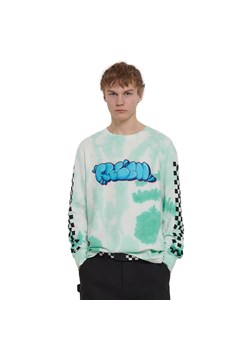 Cropp - Koszulka longsleeve z wzorem tie-dye - kremowy ze sklepu Cropp w kategorii T-shirty męskie - zdjęcie 156856282