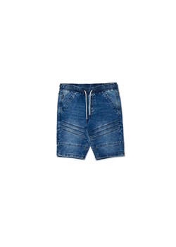 Cropp - Niebieskie jeansowe szorty jogger - niebieski ze sklepu Cropp w kategorii Spodenki męskie - zdjęcie 156856344