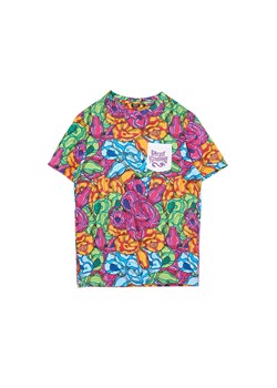 Cropp - Multikolorowy t-shirt z motywem węży - wielobarwny ze sklepu Cropp w kategorii T-shirty męskie - zdjęcie 156856694