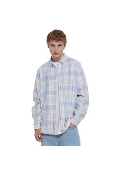 Cropp - Niebieska koszula w kratę - błękitny ze sklepu Cropp w kategorii Koszule męskie - zdjęcie 156856803