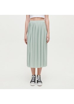 Plisowana spódnica midi Basic miętowa - Zielony ze sklepu House w kategorii Spódnice - zdjęcie 156858332