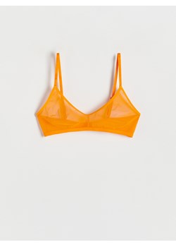 Reserved - Miękki biustonosz z siateczki - pomarańczowy ze sklepu Reserved w kategorii Biustonosze - zdjęcie 156870482