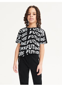 Reserved - T-shirt z nadrukiem - czarny ze sklepu Reserved w kategorii T-shirty chłopięce - zdjęcie 156871572