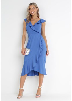 Niebieska Sukienka Harmothee ze sklepu Born2be Odzież w kategorii Sukienki - zdjęcie 156880473