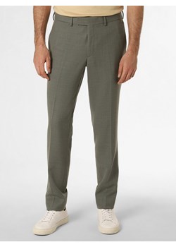 J.Lindeberg Męskie spodnie od garnituru modułowego Mężczyźni Modern Fit trzcinowy jednolity ze sklepu vangraaf w kategorii Spodnie męskie - zdjęcie 156886022