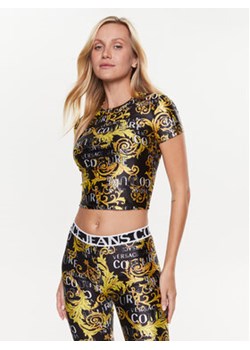 Versace Jeans Couture T-Shirt 74HAH602 Czarny Slim Fit ze sklepu MODIVO w kategorii Bluzki damskie - zdjęcie 156894132