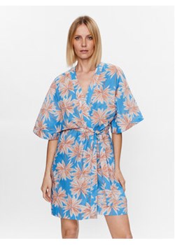 Roxy Kimono Sunny Moments ERJX603338 Niebieski Relaxed Fit ze sklepu MODIVO w kategorii Odzież plażowa - zdjęcie 156894164