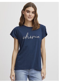 Fransa T-Shirt 20612027 Granatowy Regular Fit ze sklepu MODIVO w kategorii Bluzki damskie - zdjęcie 156905621
