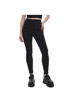 Cropp - Czarne spodnie skinny w kratkę - szary ze sklepu Cropp w kategorii Spodnie damskie - zdjęcie 156908620