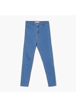 Cropp - Jeansy skinny - niebieski ze sklepu Cropp w kategorii Jeansy damskie - zdjęcie 156935423