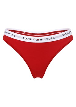 Tommy Hilfiger Stringi Kobiety Dżersej czerwony jednolity ze sklepu vangraaf w kategorii Majtki damskie - zdjęcie 156937143
