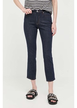 BOSS jeansy damskie kolor granatowy ze sklepu ANSWEAR.com w kategorii Jeansy damskie - zdjęcie 156954130