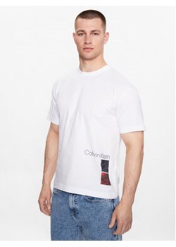 Calvin Klein T-Shirt K10K111527 Biały Regular Fit ze sklepu MODIVO w kategorii T-shirty męskie - zdjęcie 156960542