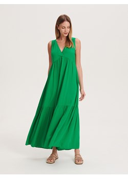 Reserved - Sukienka z wiskozy - Zielony ze sklepu Reserved w kategorii Sukienki - zdjęcie 156962411