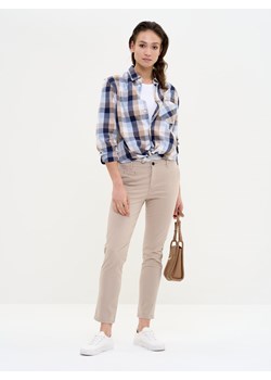 Spodnie chinosy damskie beżowe Nevona 801 ze sklepu Big Star w kategorii Spodnie damskie - zdjęcie 157032701