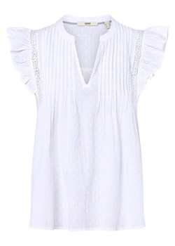 Esprit Casual Damska bluzka bez rękawów Kobiety Bawełna biały jednolity ze sklepu vangraaf w kategorii Bluzki damskie - zdjęcie 157035494