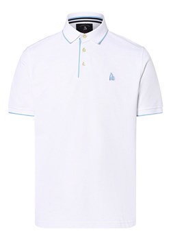 Andrew James Sailing Męska koszulka polo Mężczyźni Bawełna biały jednolity ze sklepu vangraaf w kategorii T-shirty męskie - zdjęcie 157035510