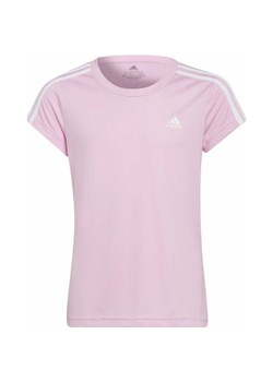 Koszulka dziewczęca Designed 2 Move 3-Stripes Tee Adidas ze sklepu SPORT-SHOP.pl w kategorii Bluzki dziewczęce - zdjęcie 157037483